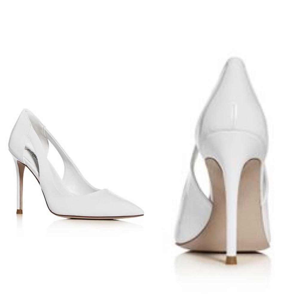 Jeffery Campbell Alure White Leather Pumps 7.5